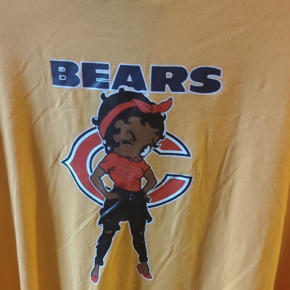Orange Bears Graphic Hoodie Dress - Picture 2 of 5